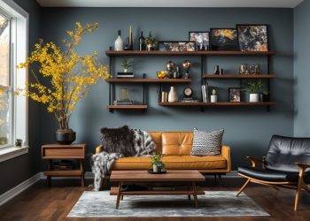 Organization and Decor: Utilizing Corner Shelves to Complement Living Room Chairs