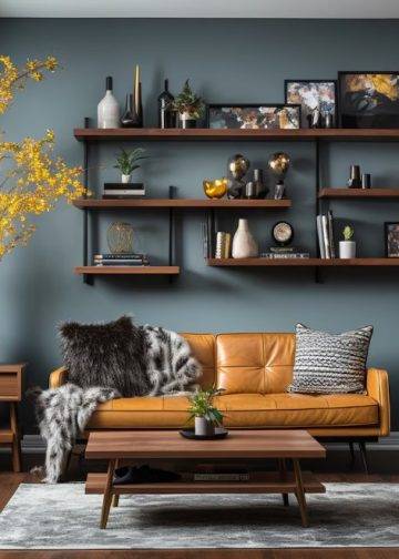 Organization and Decor: Utilizing Corner Shelves to Complement Living Room Chairs